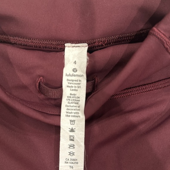 Lululemon biker shorts with pocket. - Picture 5 of 5